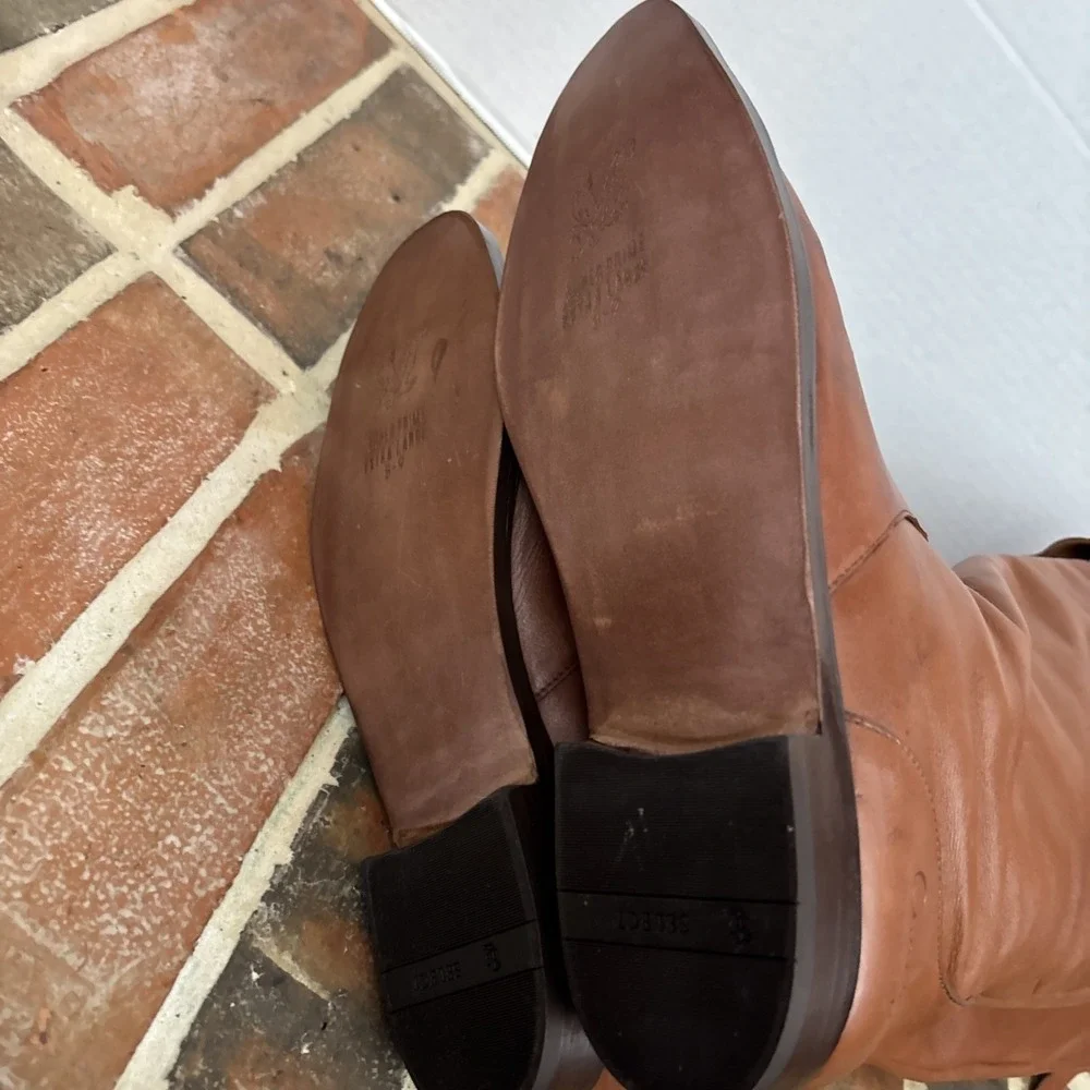 Coach Cheyenne OTK Leather Riding Boots Women's Size 11M Vintage 90's New Soles